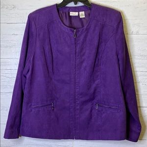 Kim Rogers/ purple jacket